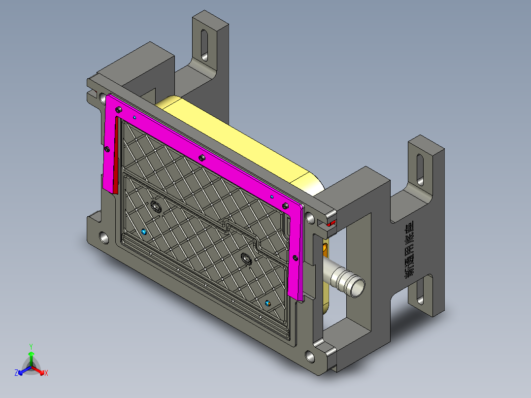 YX60-C笔记本CNC工装夹具三维模型-CNC3-铣内腔治具-200722