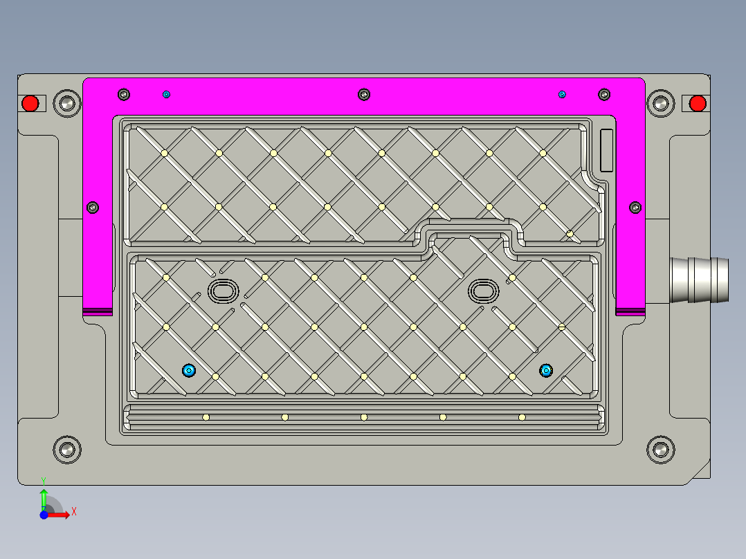 YX60-C笔记本CNC工装夹具三维模型-CNC3-铣内腔治具-200722前视图