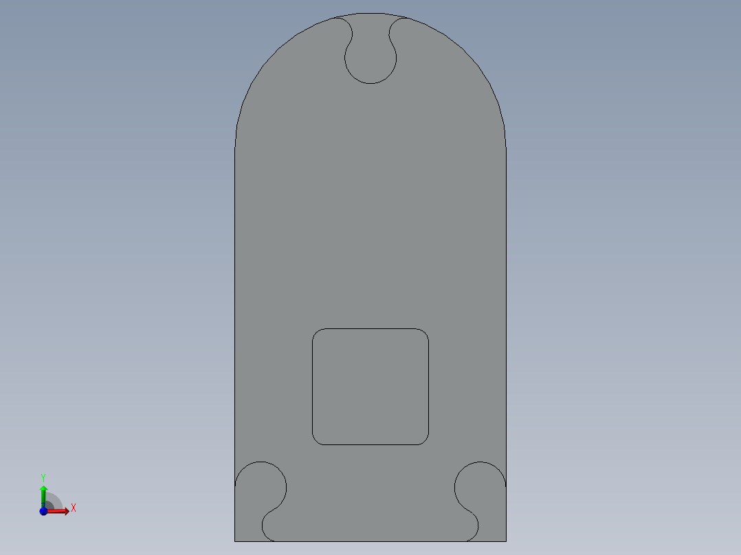 电动推杆伸缩杆前视图