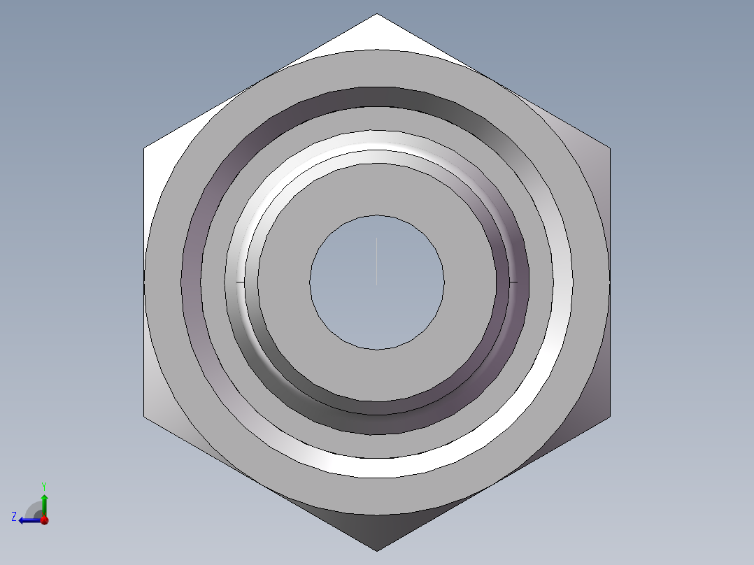 压力表接头-带螺母、7BC-04-16GDK+S右视图