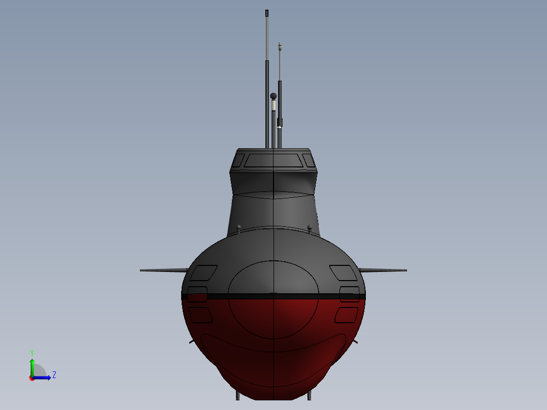 潜水艇(27)左视图