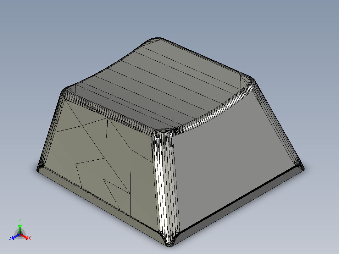 键盘(8)正等轴测图
