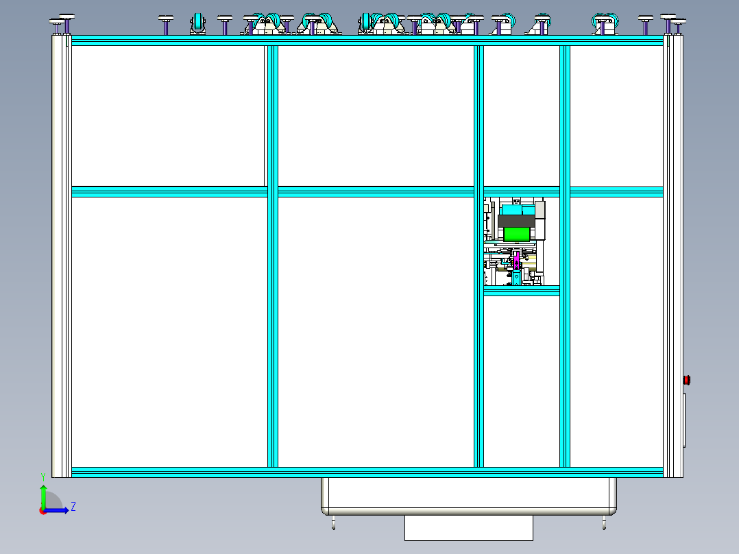 全自动贴膜机左视图