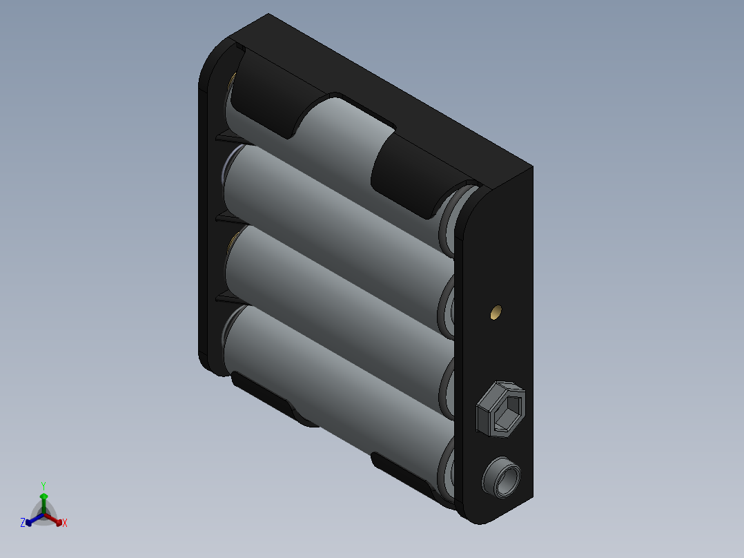 电池仓、电池(48)正等轴测图