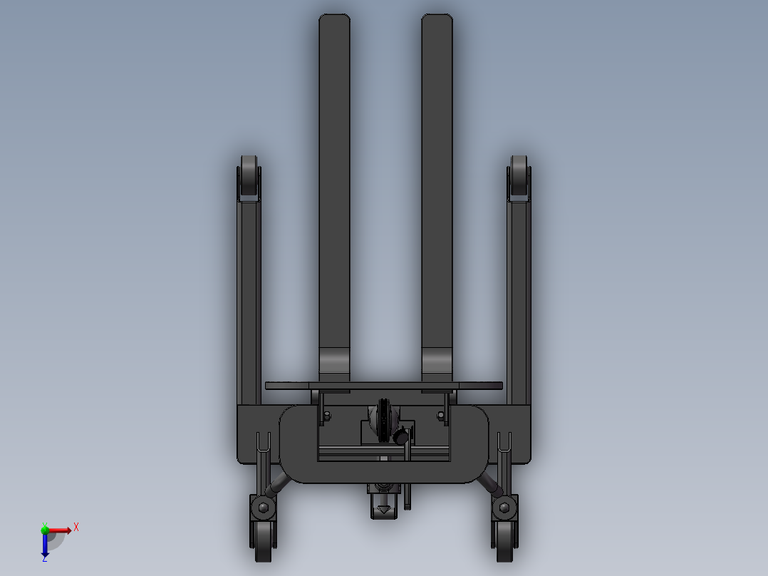 手动叉车俯视图