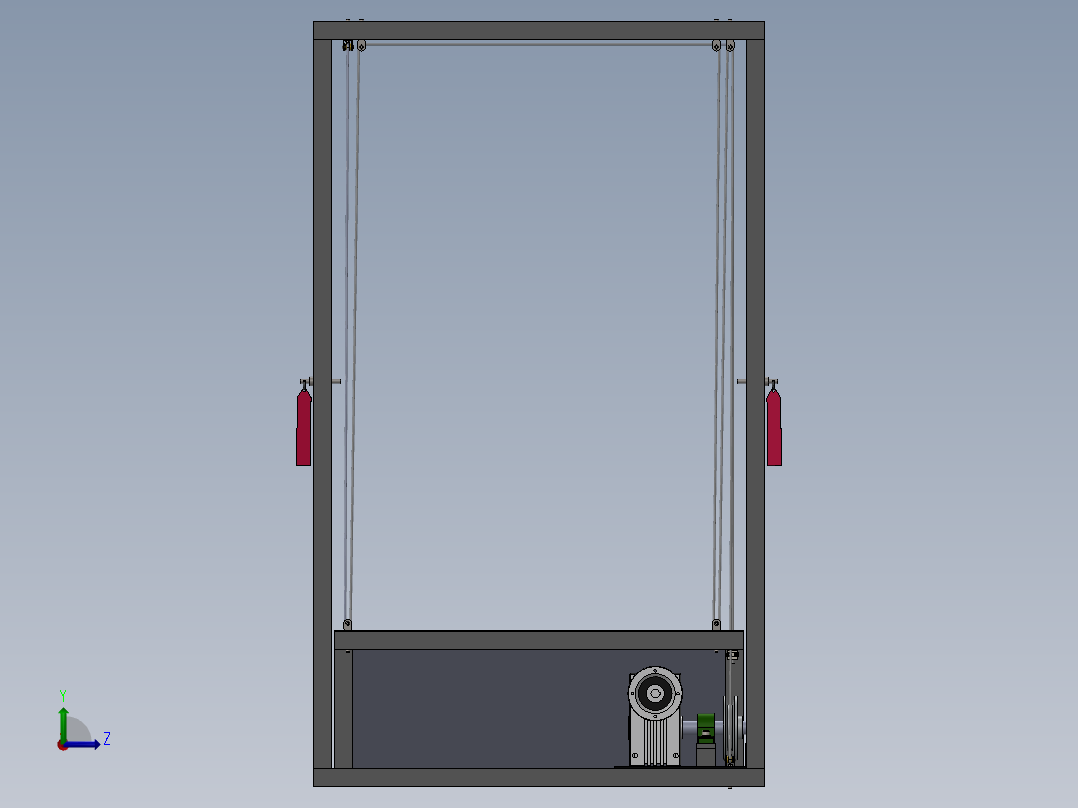 升降平台左视图
