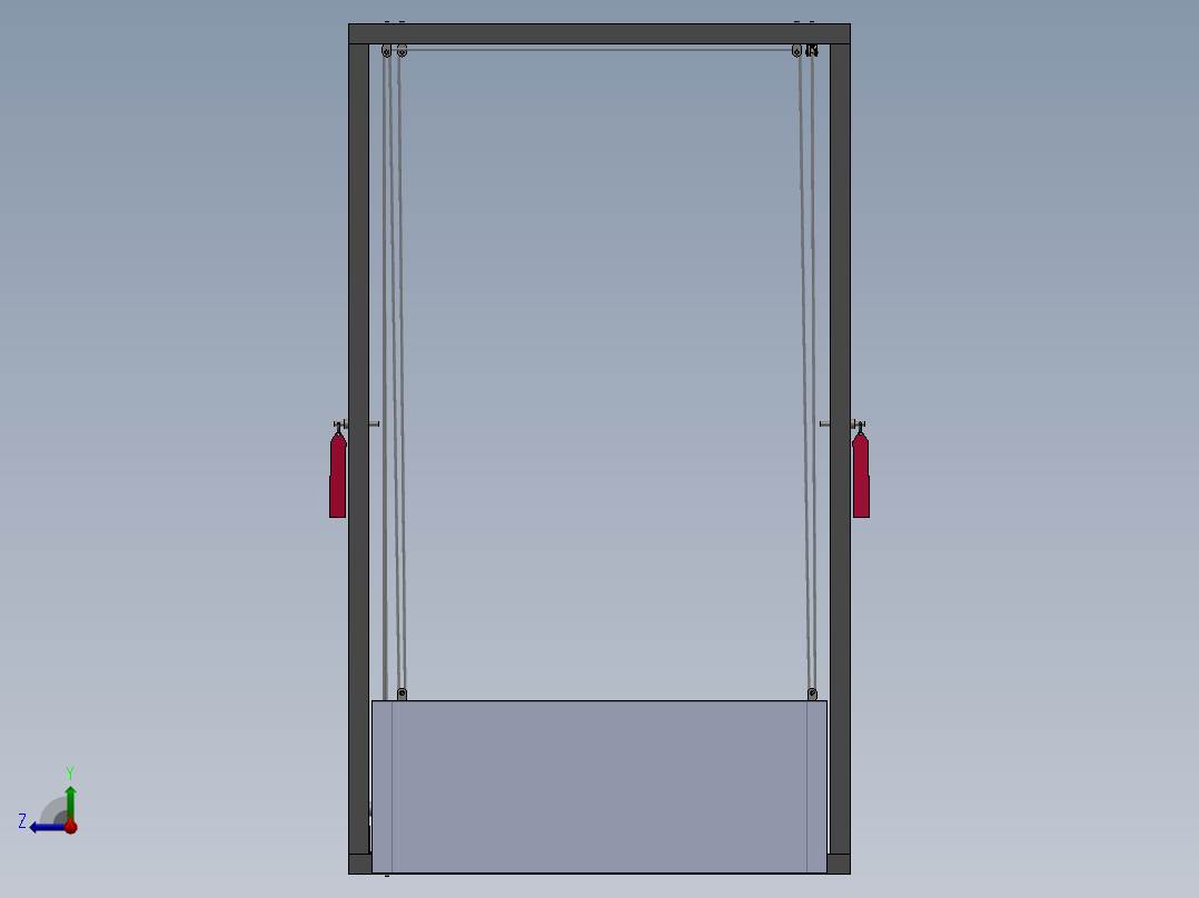 升降平台右视图