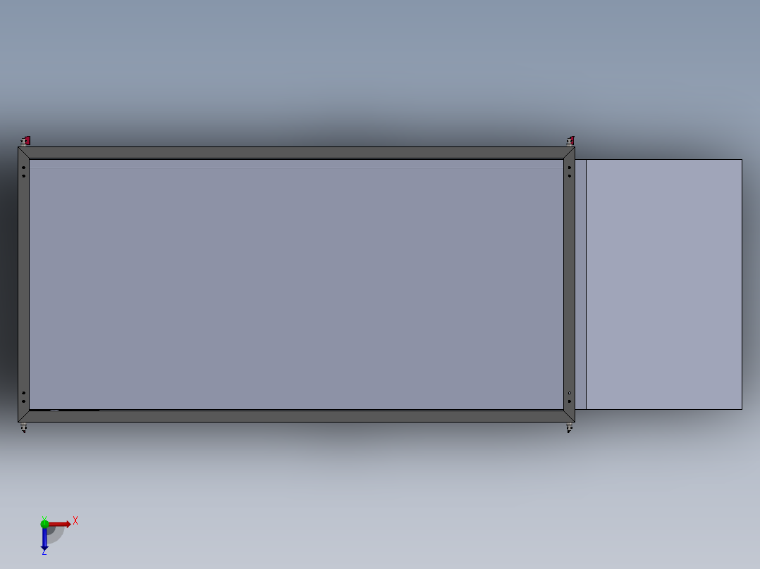 升降平台俯视图