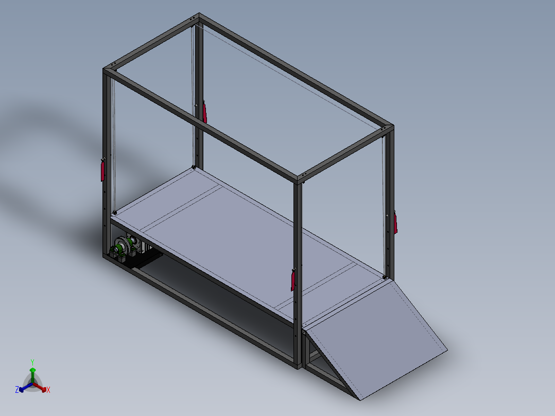 升降平台正等轴测图