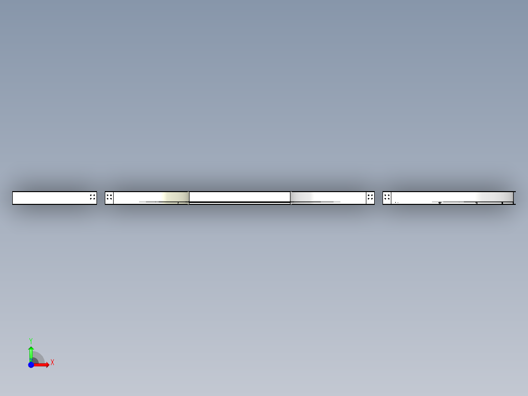 B3004434-铝电缆桥架系统前视图