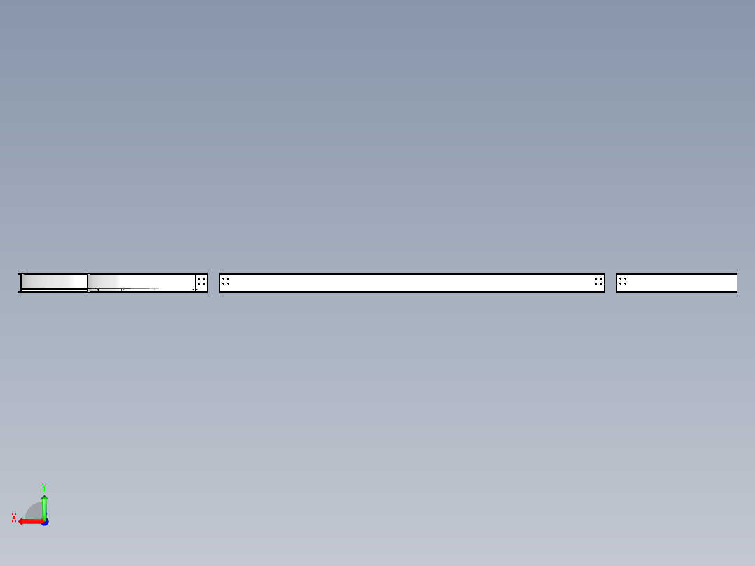 B3004434-铝电缆桥架系统后视图
