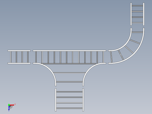 B3004434-铝电缆桥架系统俯视缩略图