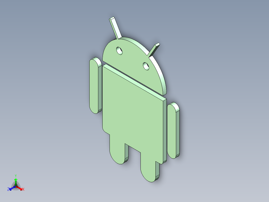 安卓徽标232正等轴测图