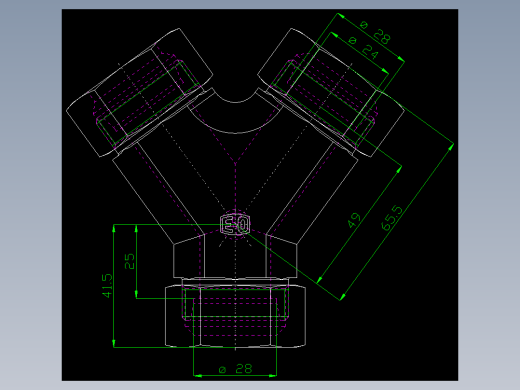 PARKER管接头EO Y-studs Y28LCF_front