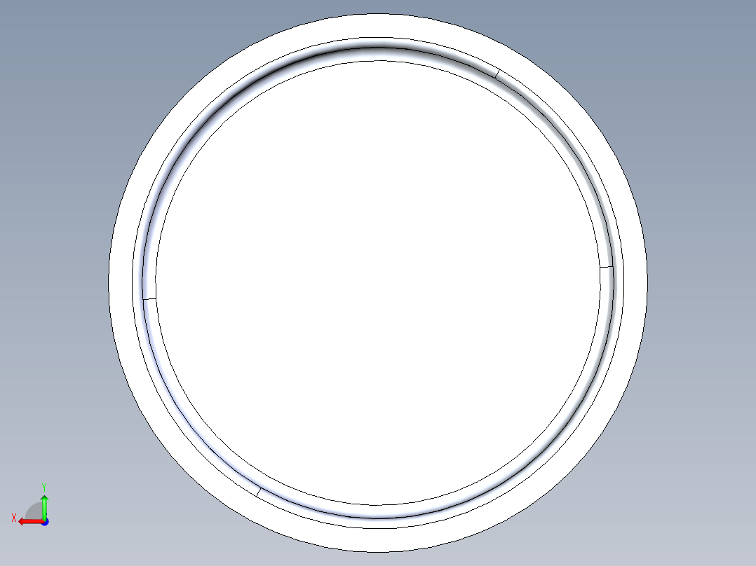 水杯注塑模具设计后视图