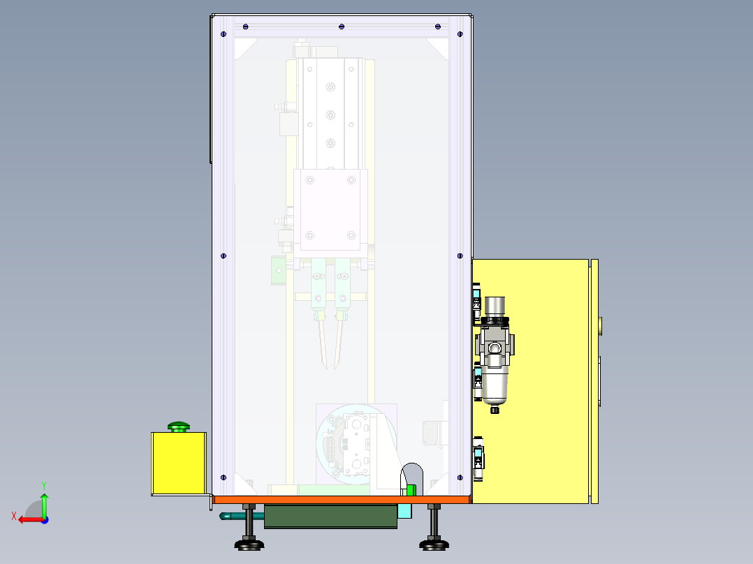 自动去毛刺设备后视图