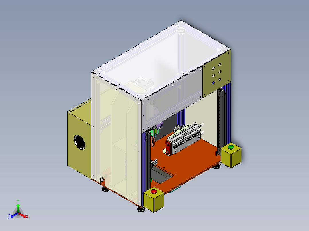 自动去毛刺设备正等轴测图