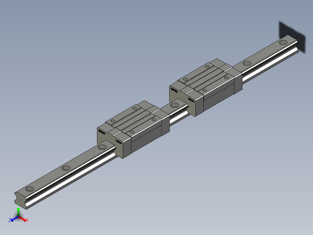 HGH20CA2-450长-HIWIN-R30主视图