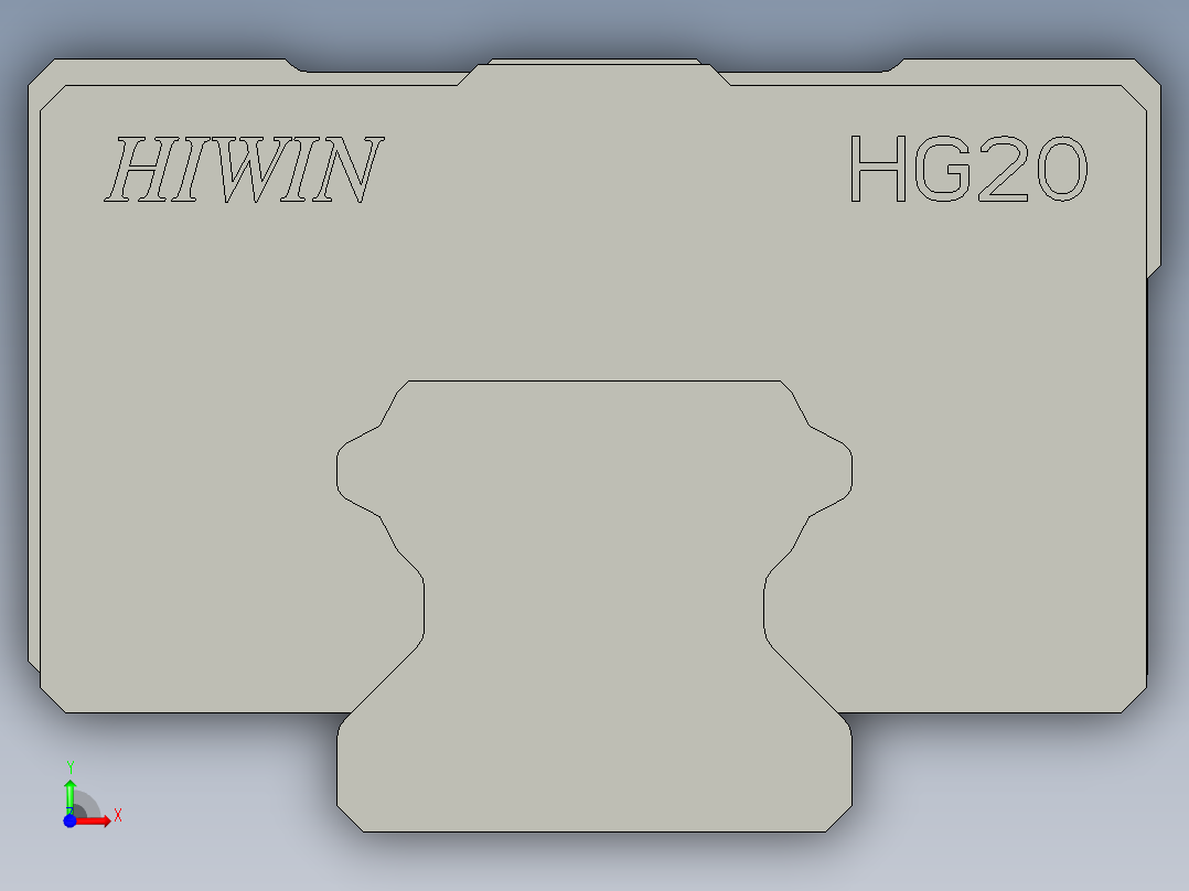 HGH20CA2-450长-HIWIN-R30前视图