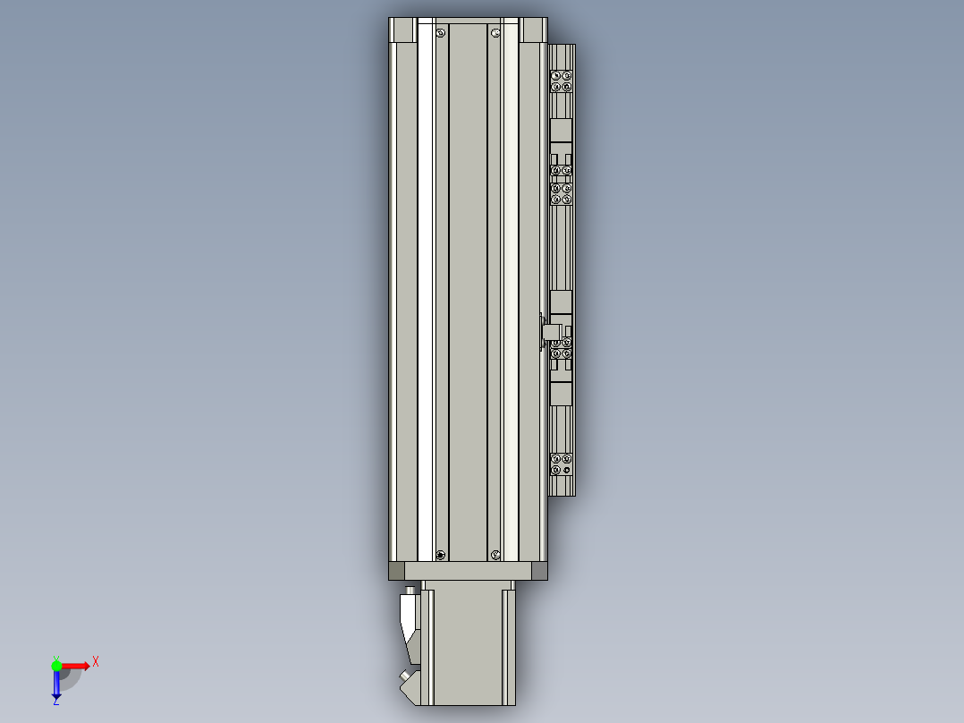SLSJ-模组Z轴HTB100-N20-Z100-B-400W-CR3俯视图
