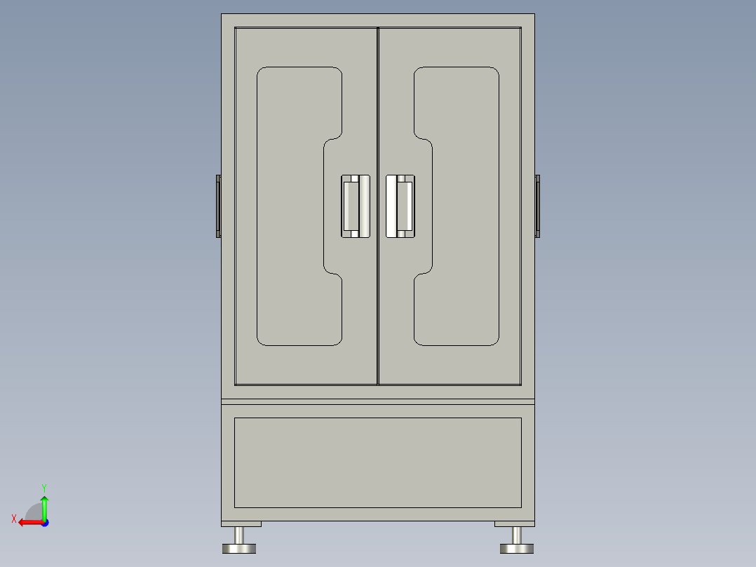 电机外壳自动检测设备用移动装置后视图