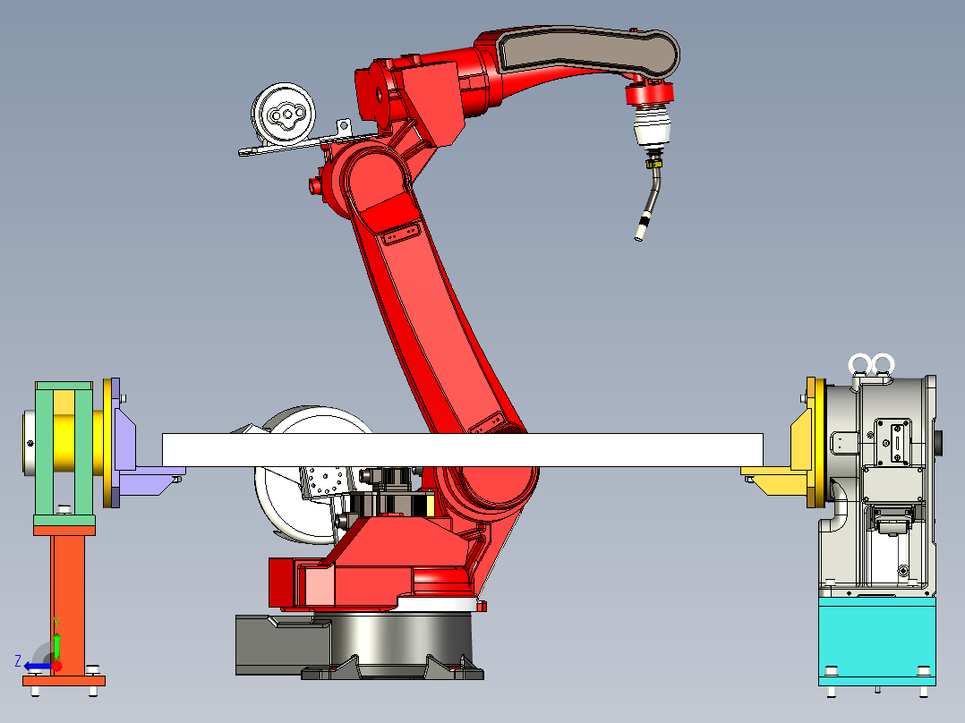 H型焊接变位机设计右视图