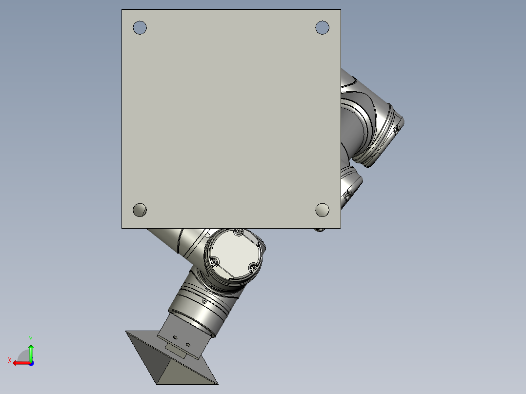 2022-协作机器人雷达角反装配体1后视图