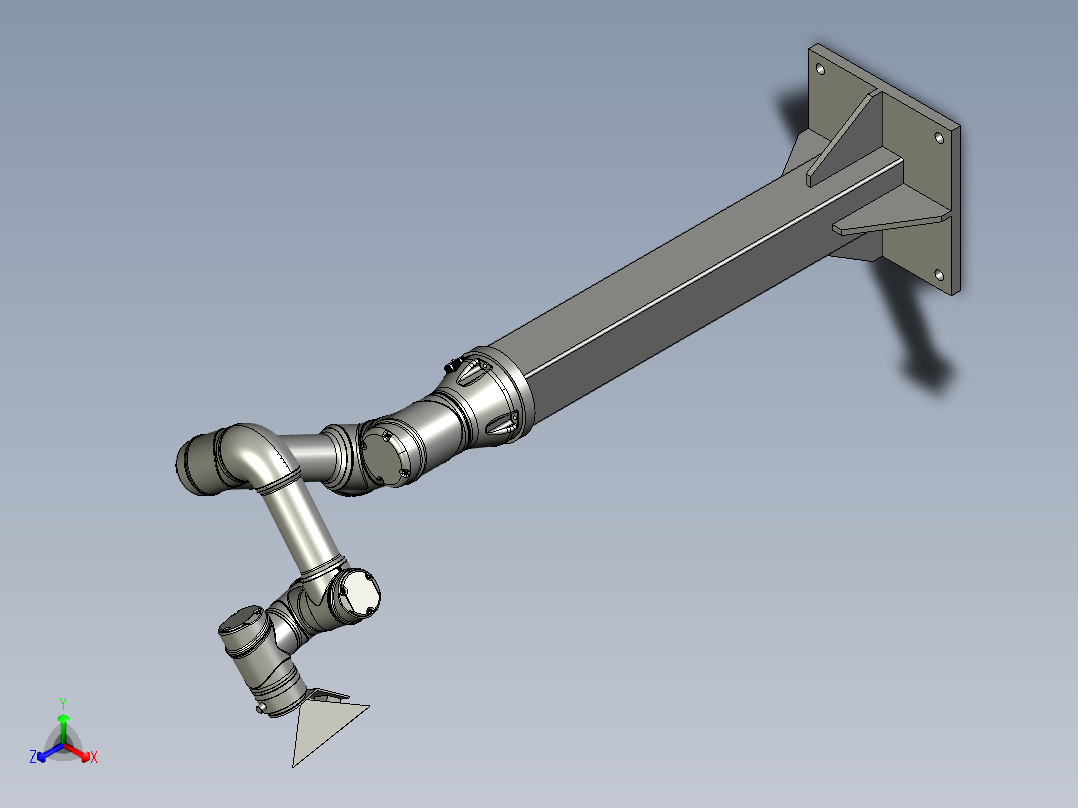 2022-协作机器人雷达角反装配体1正等轴测图
