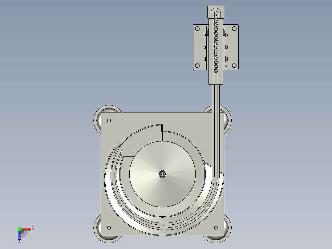介子上料组俯视图