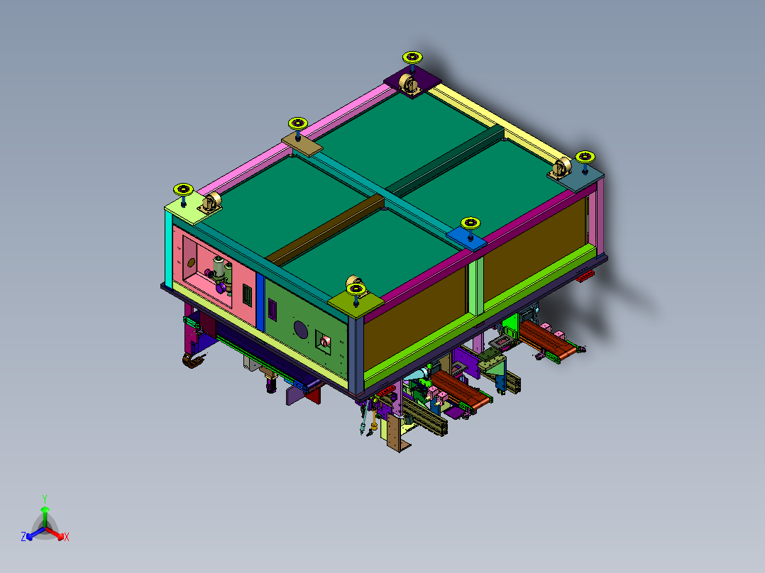微型机械尺寸检测设备主视图
