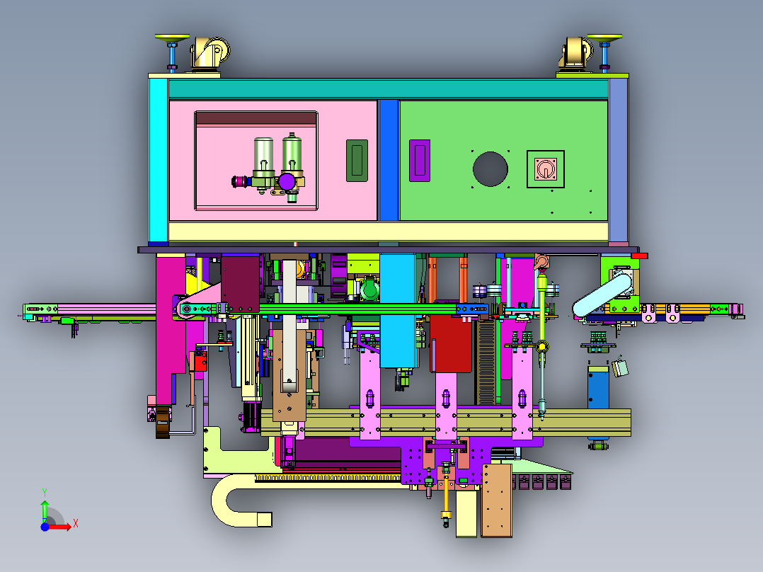 微型机械尺寸检测设备前视图