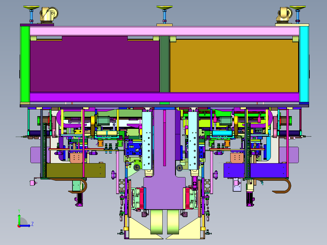 微型机械尺寸检测设备左视图