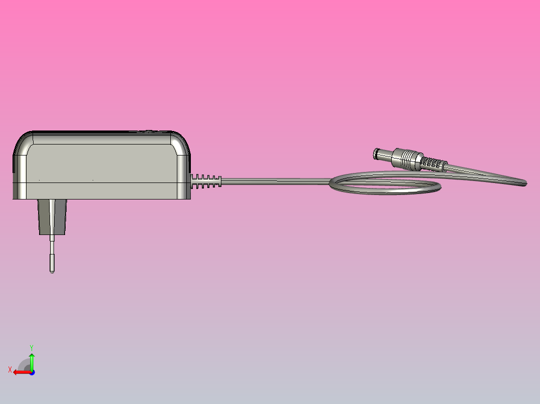 电源适配器后视图