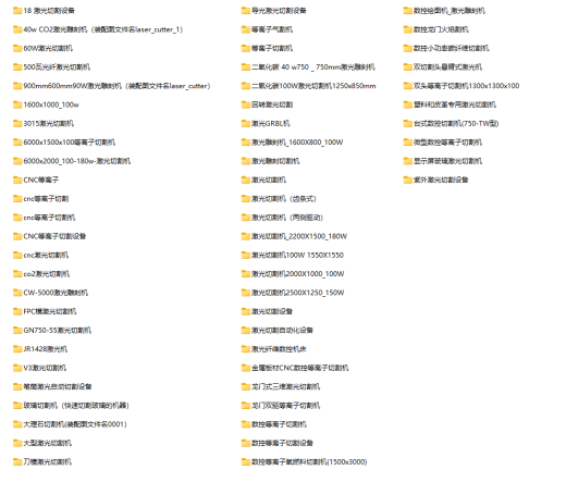 60套激光切割设备汇总缩略图