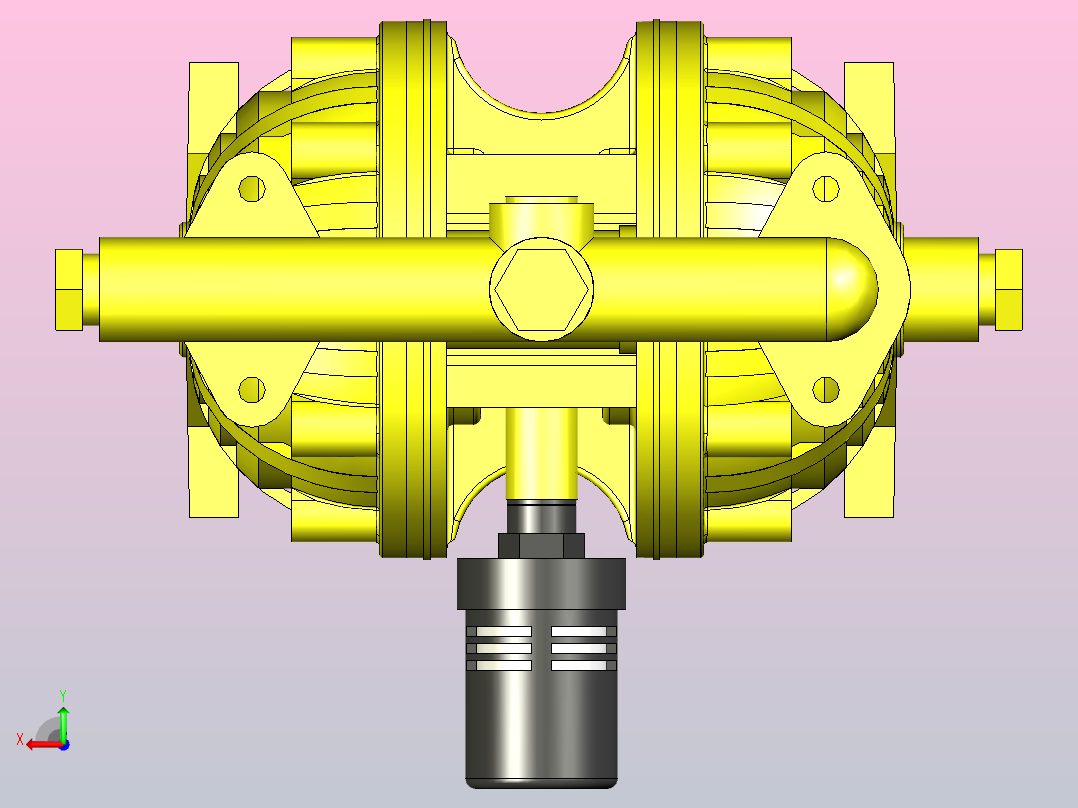 E5隔膜泵后视图