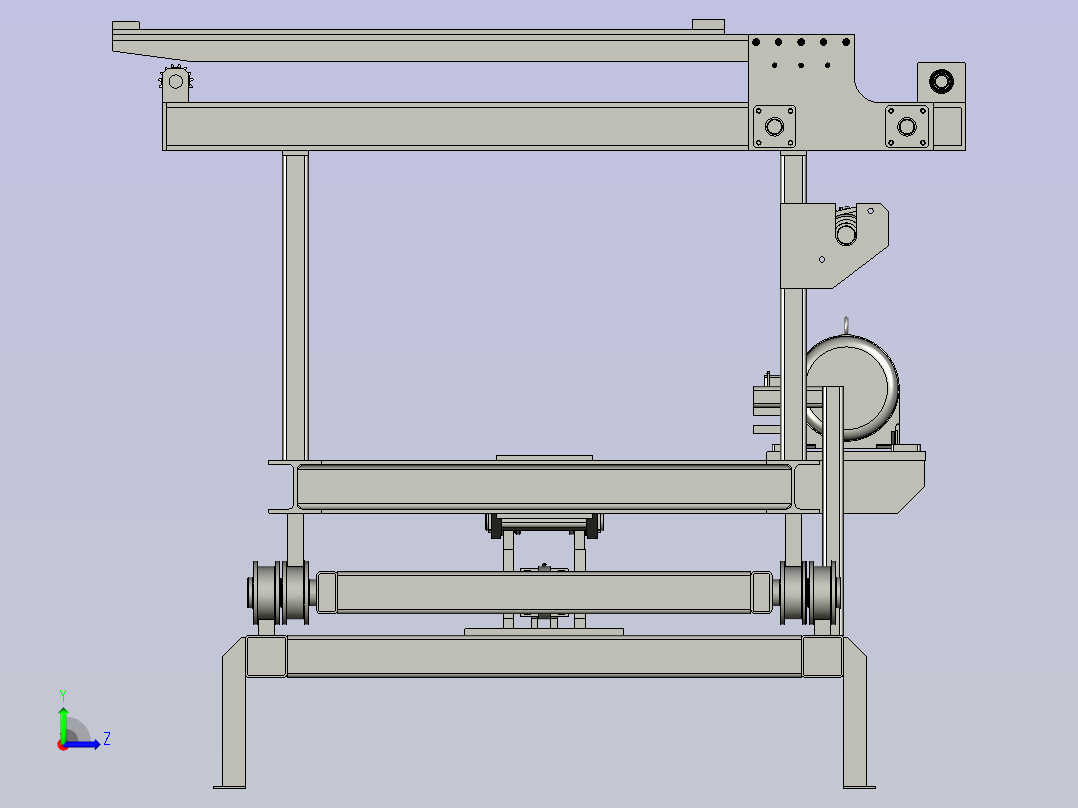 平移摆料机构左视图