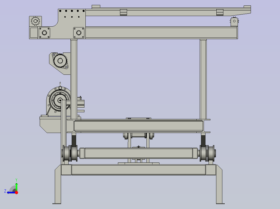 平移摆料机构右视图