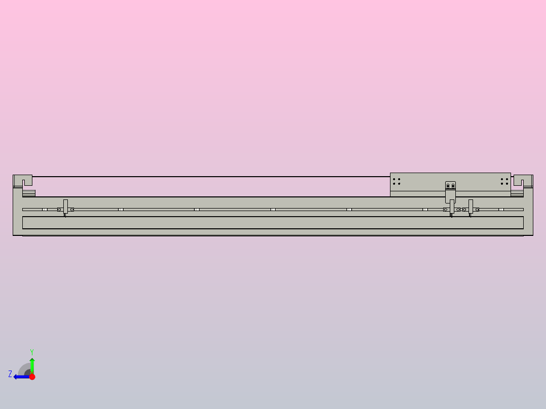 直驱直线电机轴TPA-LNP3-140-55C3-1-L540-3-C-10-N3右视图