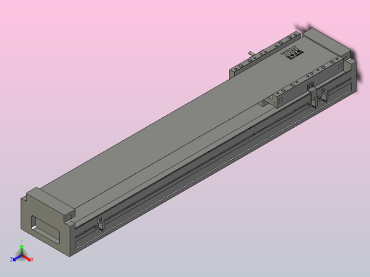 直驱直线电机轴TPA-LNP3-140-55C3-1-L540-3-C-10-N3正等轴测缩略图