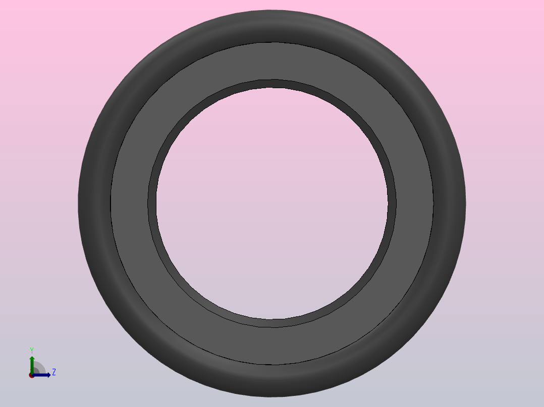 PTFE OD 型活塞杆密封(单作用）[OD026005200171C]左视图