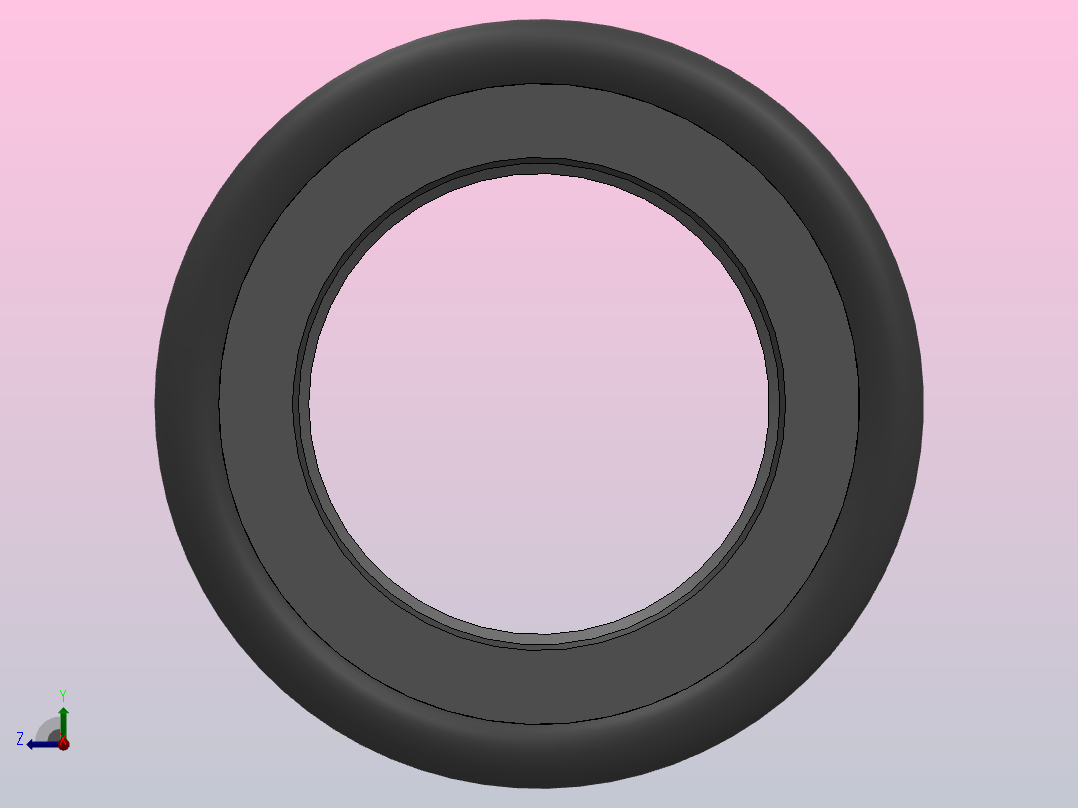 PTFE OD 型活塞杆密封(单作用）[OD026005200171C]右视图