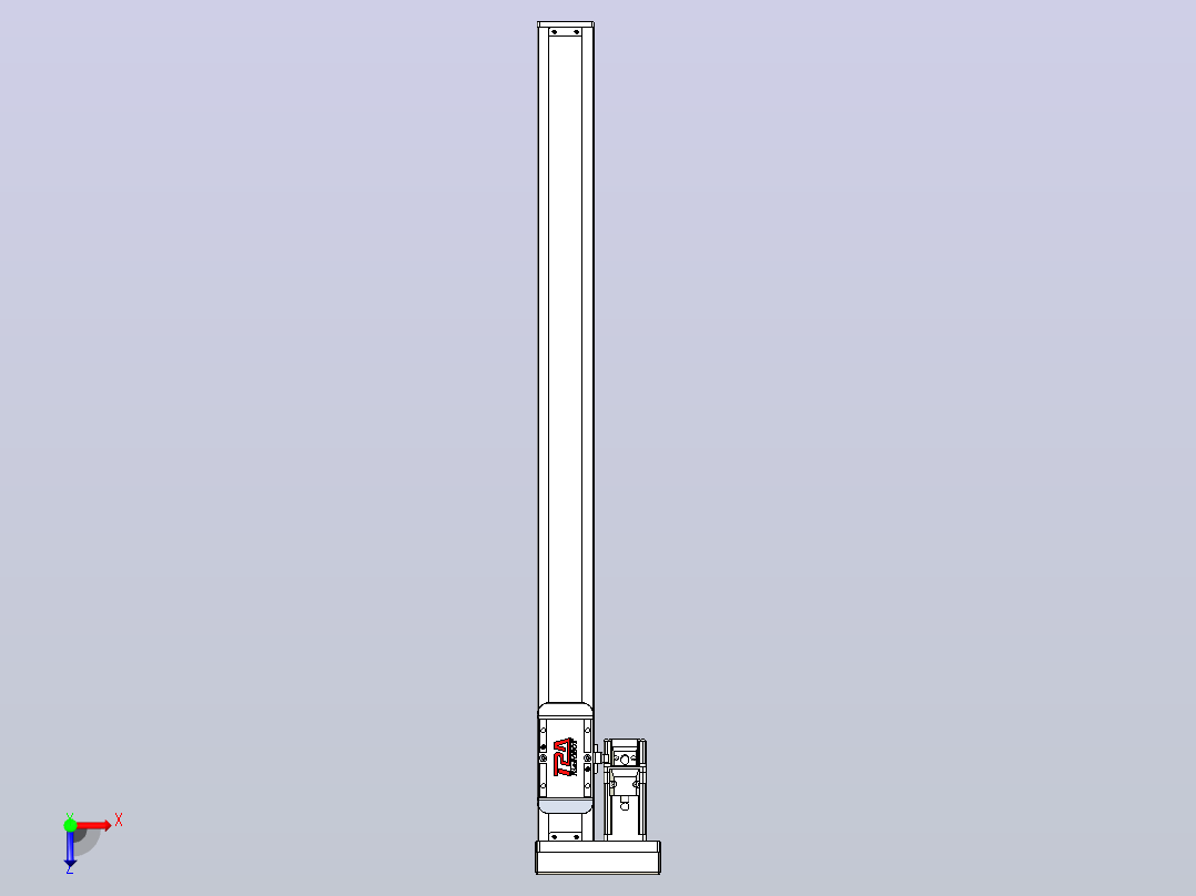 滚珠丝杠直线轴带导轨全封闭TPA-HCR-50S-1210C-L580-MR-Y-P10-N3俯视图