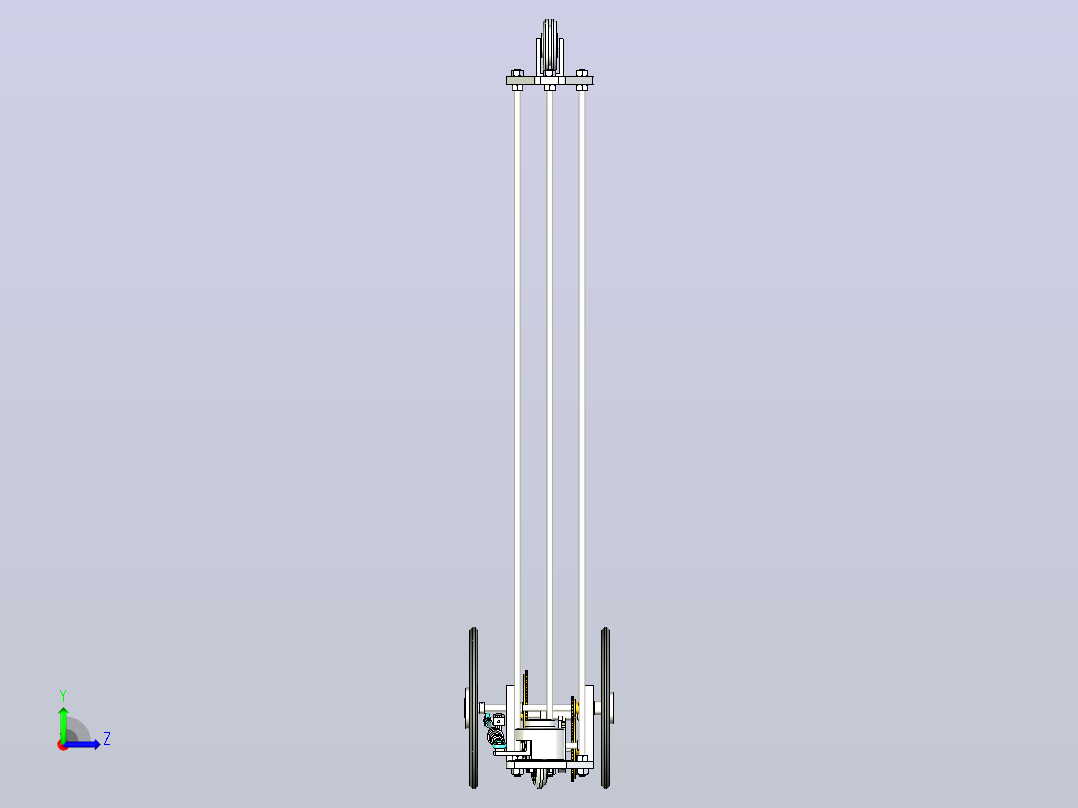一款无碳小车3D模型左视图