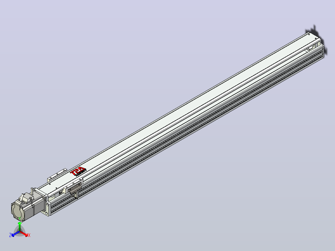日规模组半封闭丝杆TPA-HNR-85S-1610C-L1050-M-Y-P20-N3主视图