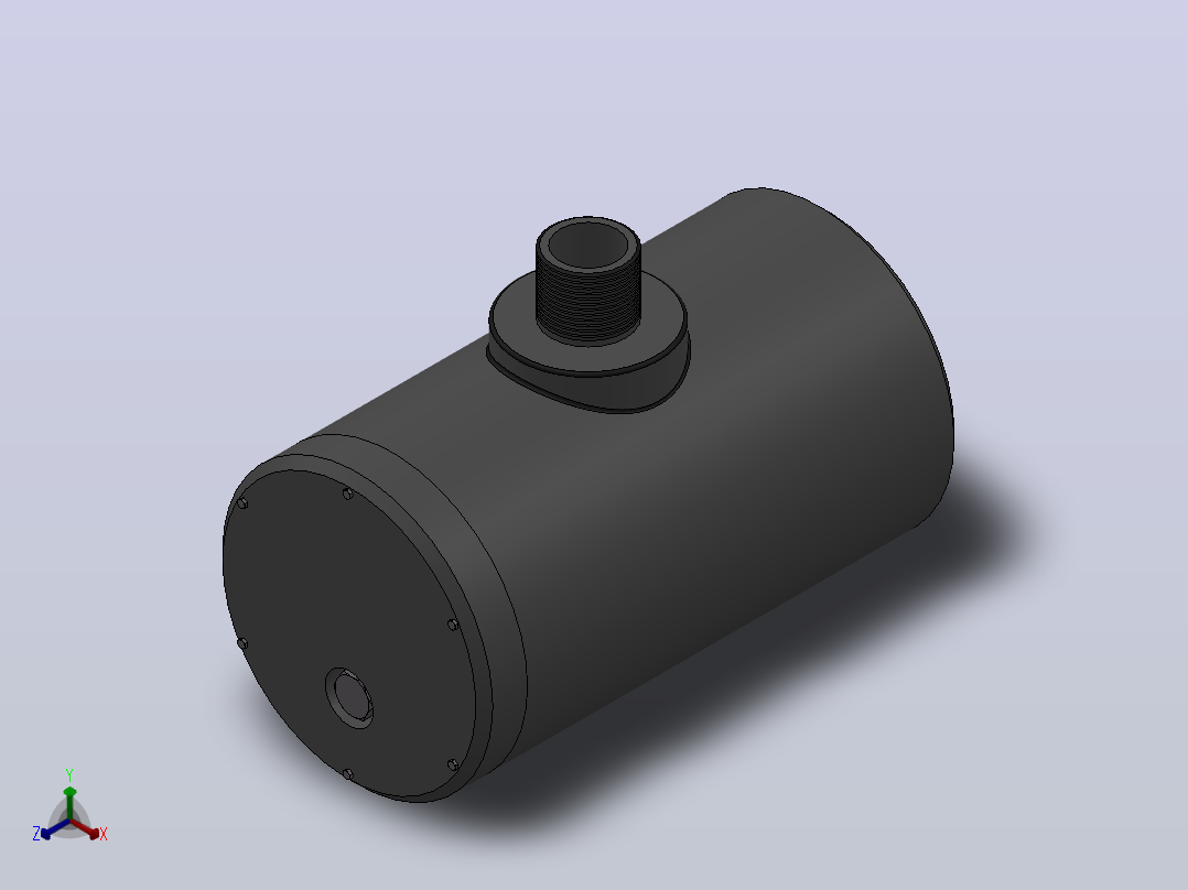 ZPW型卧式自动排污器[ZPW-L20]正等轴测图
