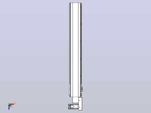 皮带直线轴半封闭可选导轨TPA-HNB-140D-120-L850-MR-C-P40-N3俯视缩略图