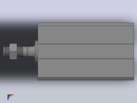 气缸SDA16x30B俯视缩略图