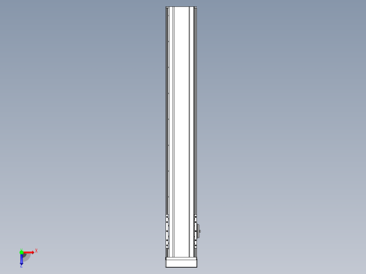 日规模组半封闭丝杆TPA-HNR-120D-1610C-L750-MP-Y-P40-N3俯视缩略图