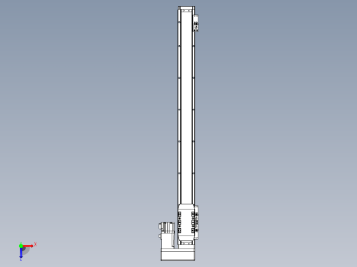 滚珠丝杠直线轴内置导轨TPA-GCR-50-1210C-L600-MR-M10-N3俯视缩略图