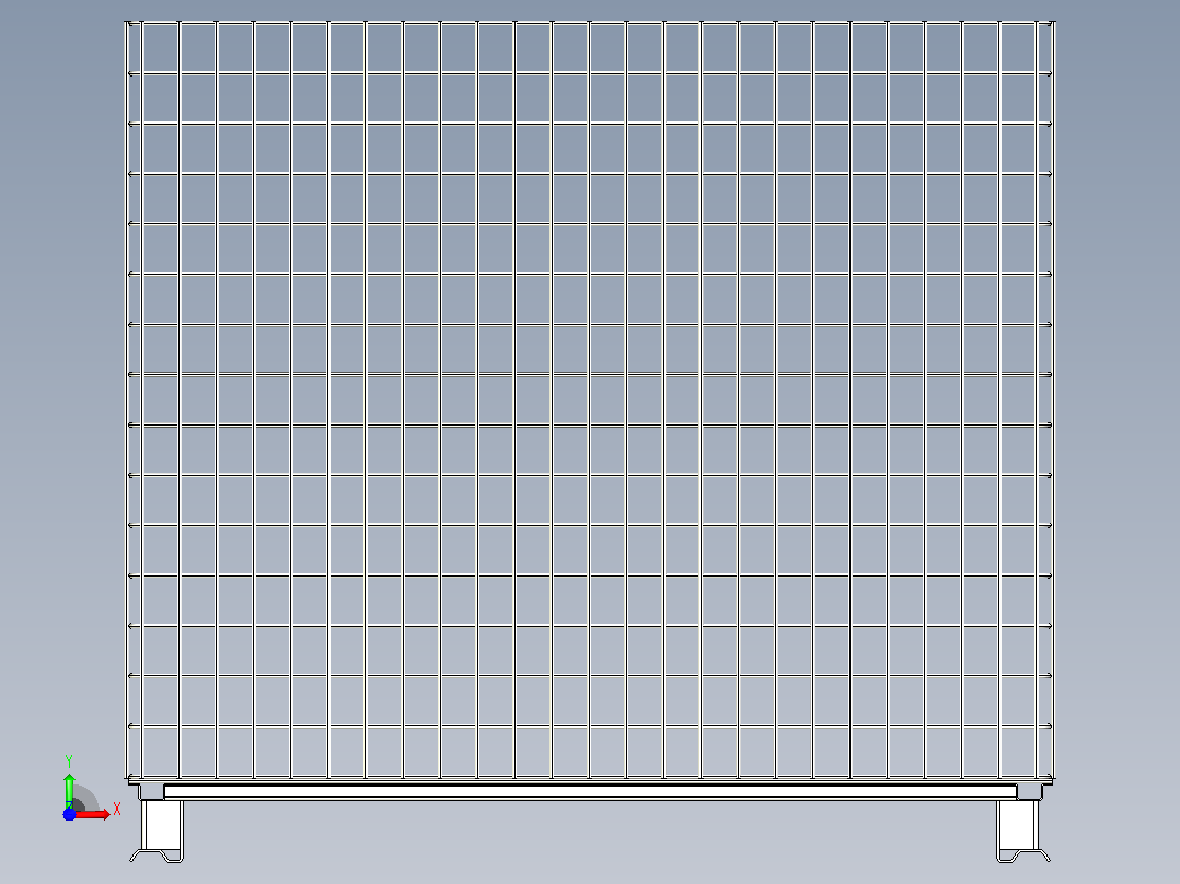 篮子 1000x1200x1000 毫米前视图